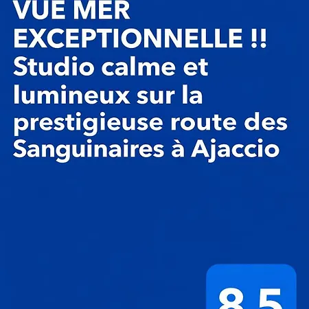 Vue Exceptionnelle !! Calme Et Lumineux Sur La Prestigieuse Route Des Sanguinaires A * アジャクシオ